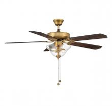  M2019NBRV - 52" 2-Light Ceiling Fan in Natural Brass