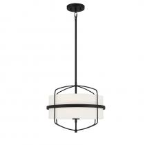  M70101MBK - 3-Light Pendant in Matte Black