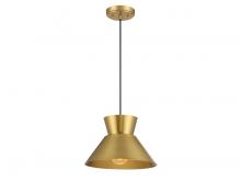  M7049NB - 1-Light Pendant in Natural Brass