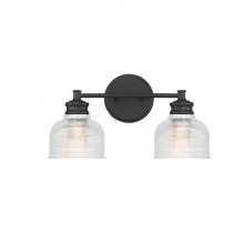  M80034MBK - 2-Light Bathroom Vanity Light in Matte Black