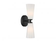  M90109MBK - 2-Light Wall Sconce in Matte Black