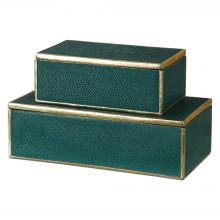  18723 - Uttermost Karis Emerald Green Boxes S/2