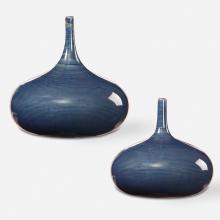  18988 - Uttermost Zayan Blue Vases, S/2