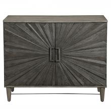  25085 - Uttermost Shield Gray Oak 2 Door Cabinet