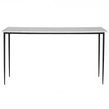  25173 - Uttermost Nightfall White Marble Console Table