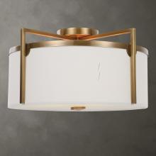  22283 - Colfax Brass 3 Light Semi Flush