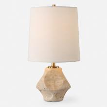  30414-1 - Indent Travertine Accent Lamp