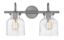  50122AN - Small Cylinder Glass Two Light Vanity