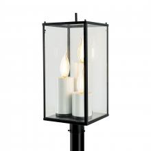  1152-MB-CL - Back Bay 23.25'' High 3-Light Outdoor Post Light - Matte Black