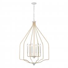  52277/6 - Breezeway 28'' Wide 6-Light Pendant - White Coral