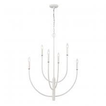  82017/6 - Continuance 30'' Wide 6-Light Chandelier - White Coral