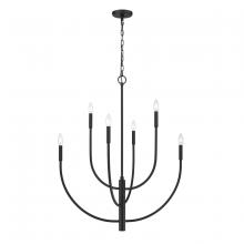  82027/6 - Continuance 30'' Wide 6-Light Chandelier - Charcoal