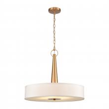  89845/4 - Leo 22'' Wide 4-Light Pendant - Brushed Gold