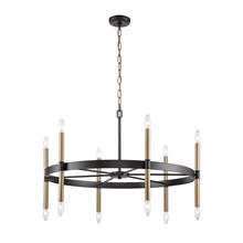  CN261221 - Thomas - Notre Dame 12-Light Chandelier in Oil Rubbed Bronze, Gold
