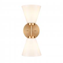  EC89272/2 - Houghton 15'' High 2-Light Vanity Light - Brushed Gold