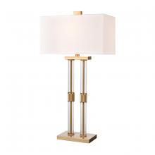  H0019-9567 - Roseden Court 34'' High 1-Light Table Lamp - Aged Brass