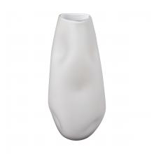  H0047-10986 - Dent Vase - Small White