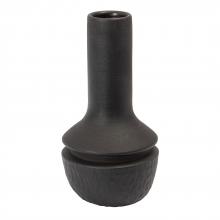  H0517-10718 - Shadow Vase - Medium Matte Black