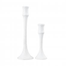  H0897-10923/S2 - Miro Candleholder - Set of 2 Plaster White